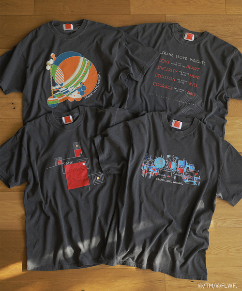 JOURNAL STANDARD(ジャーナルスタンダード)の「Frank Lloyd Wright / フランク・ロイド・ライト 別注Tシャツ(Tシャツ/カットソー・メンズ・ブラック×ブラック/ブラック系その他/ブラックミックス/ホワイト系その他/ホワイト/ブラック・LARGE/MEDIUM)」の8枚目の写真