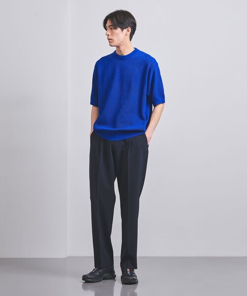 UNITED ARROWS（ユナイテッドアローズ）の「バーズアイ クルーネックニット（ニット/セーター・メンズ・ピンク/ホワイト/ネイビー/ダークグレー/ロイヤルブルー・L/S/XL/M）」の18枚目の写真