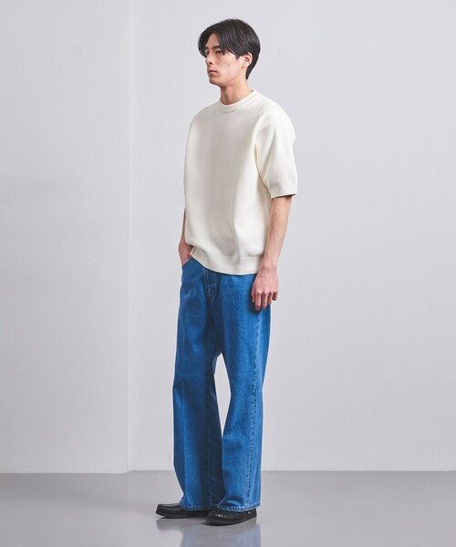 UNITED ARROWS（ユナイテッドアローズ）の「バーズアイ クルーネックニット（ニット/セーター・メンズ・ピンク/ホワイト/ネイビー/ダークグレー/ロイヤルブルー・L/S/XL/M）」の22枚目の写真