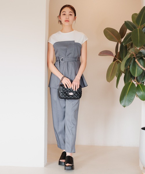 mysty woman（ミスティウーマン）の「プラットフォームサンダル 109246（サンダル・レディース・ブラック/ベージュ・MEDIUM/LARGE）」の3枚目の写真