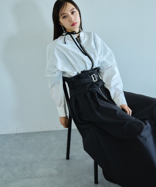 HARE(ハレ)の「コルセットデザインワンピース(HARE)(ワンピース・レディース・ブラック/ブルー・FREE)」の1枚目の写真