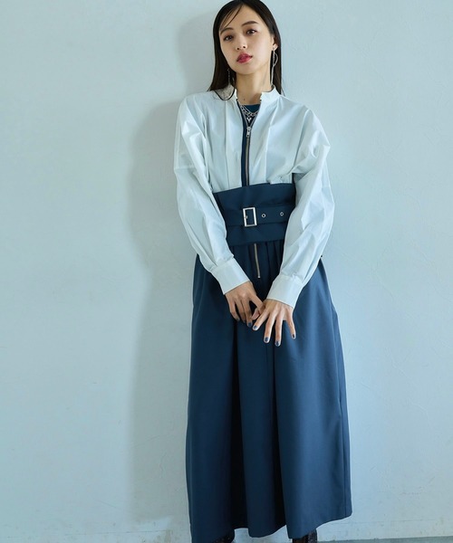 HARE(ハレ)の「コルセットデザインワンピース(HARE)(ワンピース・レディース・ブラック/ブルー・FREE)」の13枚目の写真