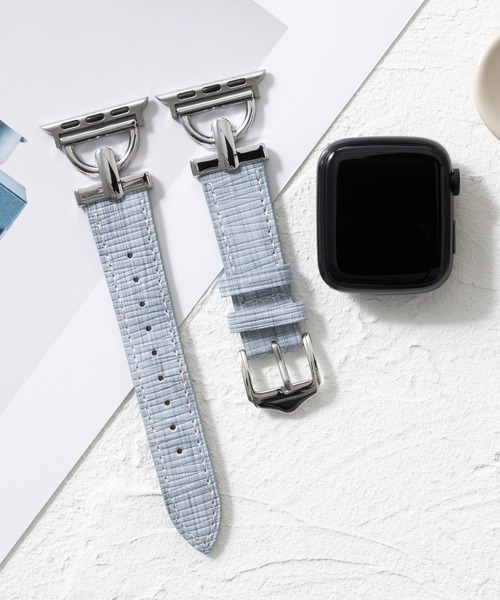 emonique(エモニーク)の「本革レザー Apple Watch バンド スマートウォッチバンド【38/40/41/42/44/45/49mm対応】(デジタル腕時計・レディース・グリーン/ピンク/カーキ/ライトグレー・42/38)」の6枚目の写真