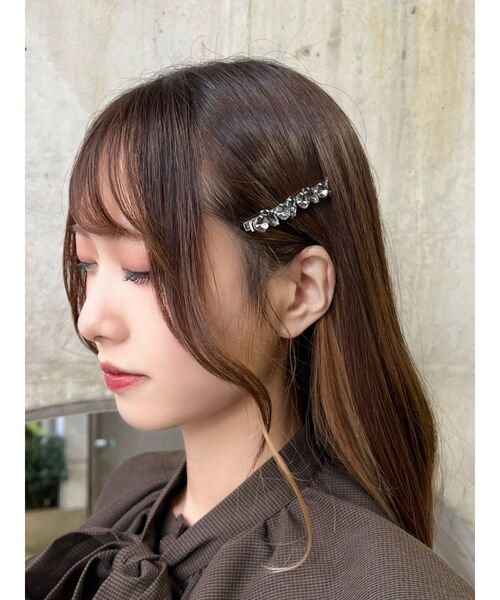 EATME（イートミー）の「ビジューヘアクリップSET（バレッタ/ヘアクリップ・レディース・ブラック・FREE）」の7枚目の写真