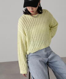 FREE'S MART | メッシュショート丈ニット(ニット/セーター)