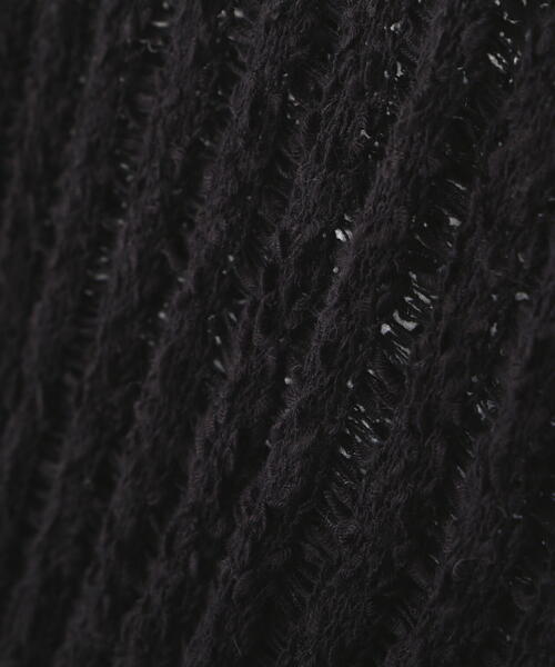 FREE'S MART（フリーズマート）の「メッシュショート丈ニット（ニット/セーター・レディース・イエロー/ホワイト/ブラック・FREE）」の13枚目の写真