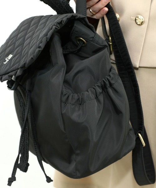 F i.n.t(フィント)の「キルティングフラップミニリュック/fint(バックパック/リュック・レディース・ブラック/アイボリー・FREE)」の16枚目の写真