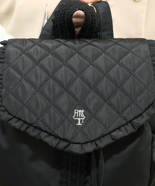 F i.n.t(フィント)の「キルティングフラップミニリュック/fint(バックパック/リュック・レディース・ブラック/アイボリー・FREE)」の17枚目の写真