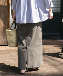 FORK&SPOON idealstretchリネンブレンドスカート