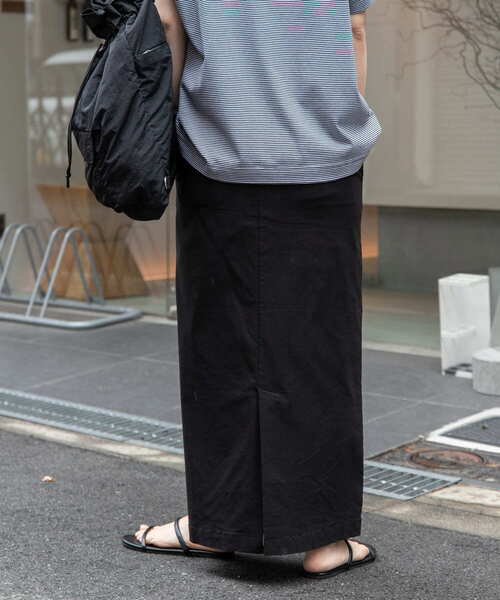 FORK&SPOON（フォークアンドスプーン）の「FORK&SPOON　idealstretchリネンブレンドスカート（スカート・レディース・オリーブ/ブラック・2/1）」の15枚目の写真