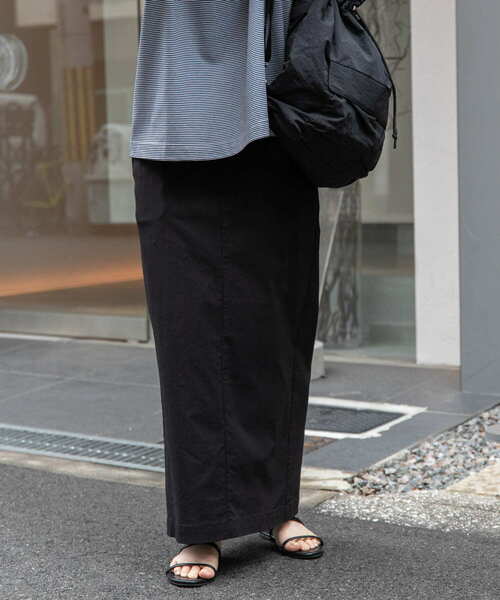 FORK&SPOON（フォークアンドスプーン）の「FORK&SPOON　idealstretchリネンブレンドスカート（スカート・レディース・オリーブ/ブラック・2/1）」の13枚目の写真