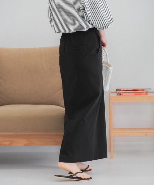 FORK&SPOON（フォークアンドスプーン）の「FORK&SPOON　idealstretchリネンブレンドスカート（スカート・レディース・オリーブ/ブラック・2/1）」の21枚目の写真