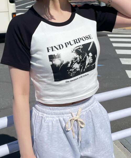 WEGO(ウィゴー)の「WEGO/ラグランちびT(Tシャツ/カットソー・レディース・ホワイト/ホワイト系その他/その他1・FREE)」の2枚目の写真