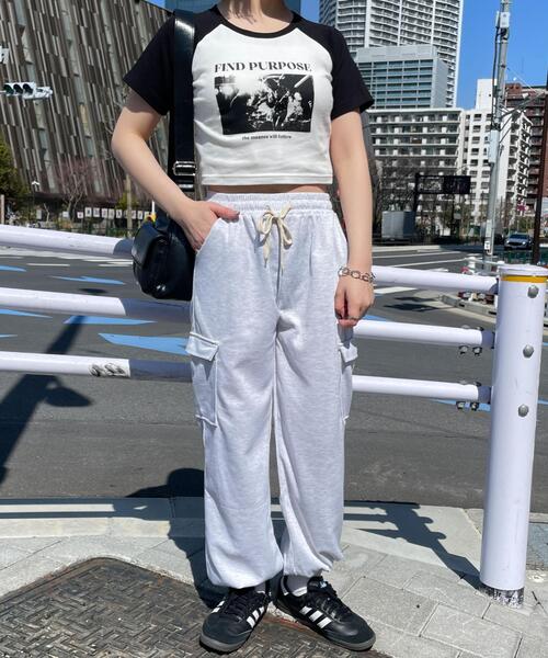 WEGO(ウィゴー)の「WEGO/ラグランちびT(Tシャツ/カットソー・レディース・ホワイト/ホワイト系その他/その他1・FREE)」の4枚目の写真