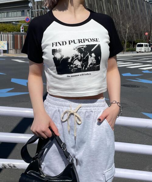 WEGO(ウィゴー)の「WEGO/ラグランちびT(Tシャツ/カットソー・レディース・ホワイト/ホワイト系その他/その他1・FREE)」の5枚目の写真