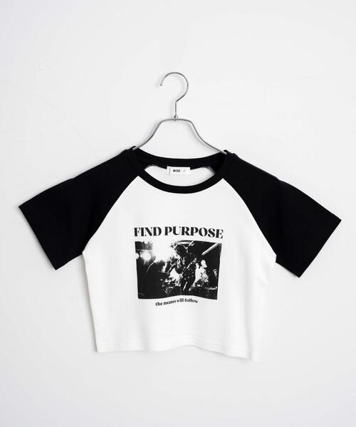WEGO(ウィゴー)の「WEGO/ラグランちびT(Tシャツ/カットソー・レディース・ホワイト/ホワイト系その他/その他1・FREE)」の9枚目の写真