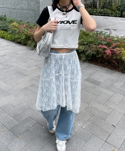 WEGO(ウィゴー)の「WEGO/ラグランちびT(Tシャツ/カットソー・レディース・ホワイト/ホワイト系その他/その他1・FREE)」の18枚目の写真