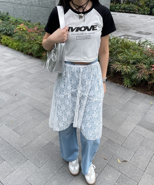 WEGO(ウィゴー)の「WEGO/ラグランちびT(Tシャツ/カットソー・レディース・ホワイト/ホワイト系その他/その他1・FREE)」の16枚目の写真