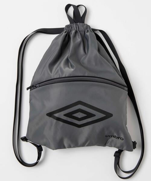 UMBRO(アンブロ)の「∴WEGO/別注UMBROナップサック(バックパック/リュック・メンズ・ブラック/グレー・FREE)」の15枚目の写真
