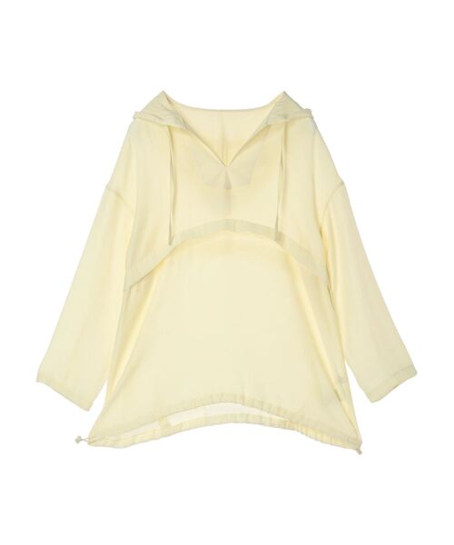 earth music&ecology（アースミュージックアンドエコロジー）の「シアーアノラック（Tシャツ/カットソー・レディース・オフホワイト/ライトイエロー/ブラック/ミント・FREE）」の21枚目の写真