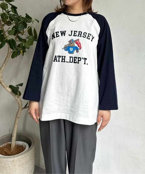 CPCM(シーピーシーエム)の「カラーフロッキーラグラン7分T(Tシャツ/カットソー・メンズ・オフホワイト/チャコールグレー/アイボリー・MEDIUM/LARGE)」の11枚目の写真