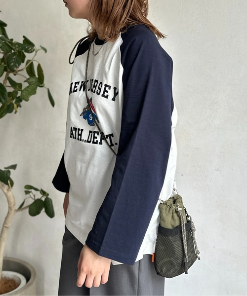 CPCM(シーピーシーエム)の「カラーフロッキーラグラン7分T(Tシャツ/カットソー・メンズ・オフホワイト/チャコールグレー/アイボリー・MEDIUM/LARGE)」の16枚目の写真