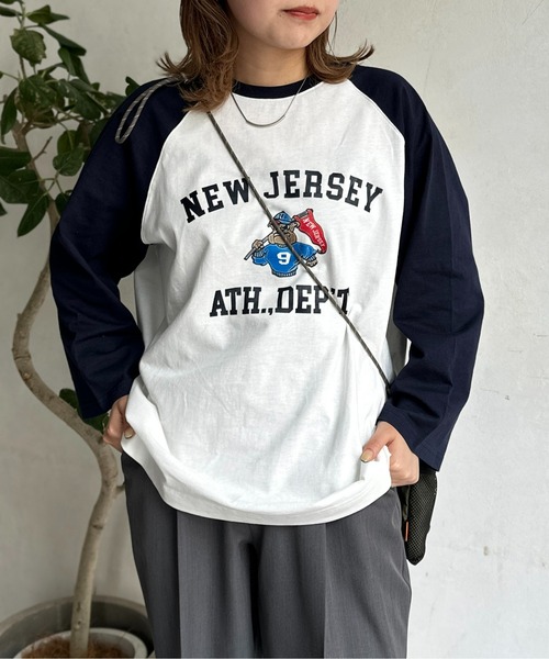 CPCM(シーピーシーエム)の「カラーフロッキーラグラン7分T(Tシャツ/カットソー・メンズ・オフホワイト/チャコールグレー/アイボリー・MEDIUM/LARGE)」の15枚目の写真