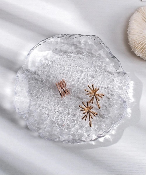 Port（ポート）の「ウォーター シャドウ ガラス プレート / アクセサリー トレイ #（インテリア雑貨・レディース・クリア・FREE）」の7枚目の写真