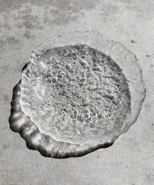 Port（ポート）の「ウォーター シャドウ ガラス プレート / アクセサリー トレイ #（インテリア雑貨・レディース・クリア・FREE）」の2枚目の写真