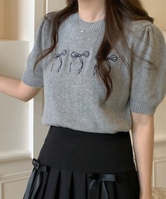 セール】STICH COMPACT KNIT TOPS ステッチコンパクトニットトップス