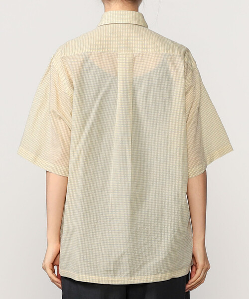 Kaptain Sunshine(キャプテン サンシャイン)の「KAPTAIN SUNSHINE | コットンガーゼ 半袖シャツ WOMEN(シャツ/ブラウス・レディース・ホワイト系その他/イエロー系その他・34)」の6枚目の写真