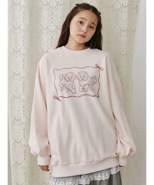 merry jenny（メリージェニー）の「dog ribbonスウェット（スウェット