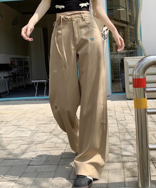 DIAVEL（ディアベル）の「刺繍リボンパンツ（その他パンツ）」 - WEAR