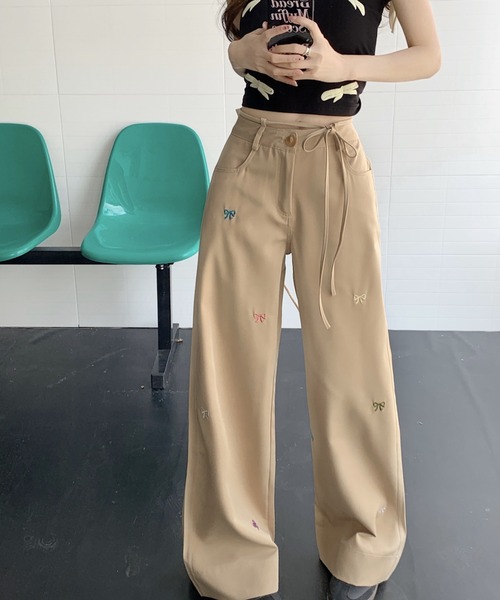 DIAVEL（ディアベル）の「刺繍リボンパンツ（その他パンツ）」 - WEAR