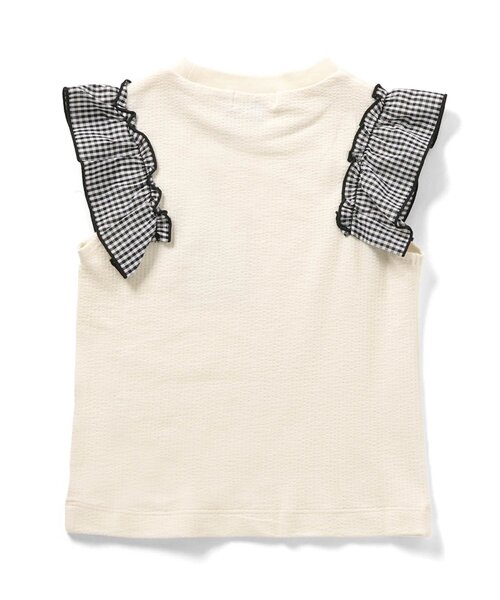 Seraph（セラフ）の「袖フリルガーリータンクトップ（タンクトップ・キッズ・ベージュ/オフホワイト/オレンジ/ラベンダー・120/110/100/140/130/95/90/80）」の7枚目の写真