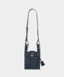 beautiful people マーケットショルダーバッグ黒 market shoulder bag in shrink leather（ショルダーバッグ