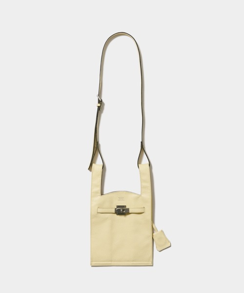 beautiful people(ビューティフルピープル)の「market shoulder bag in shrink leather(ショルダーバッグ・レディース・グレイッシュブルー/キャメル/ブラック/グレイッシュベージュ/アイボリー/グレー/ネイビー/オレンジ/レッド/イエロー・FREE)」の7枚目の写真