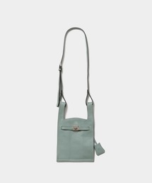 market shoulder bag in shrink leather