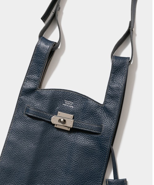 beautiful people マーケットショルダーバッグ黒 market shoulder bag in shrink leather（ショルダーバッグ