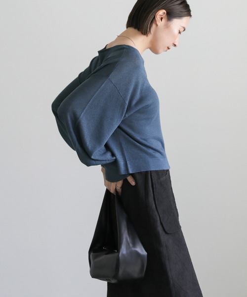 select MOCA(セレクトモカ)の「【冷房対策】ラメシアー長袖カーディガン(カーディガン/ボレロ・レディース・ベージュ/ブラック/ブルー・FREE)」の21枚目の写真