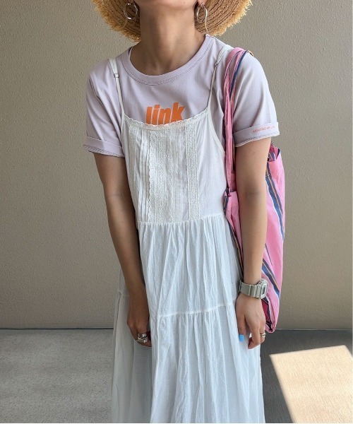 feepur by saya（フェピュールバイサヤ）の「スリーブロゴLink Tee（Tシャツ/カットソー・レディース・クリーム/ピンク/オフホワイト/ラベンダー・MEDIUM）」の20枚目の写真