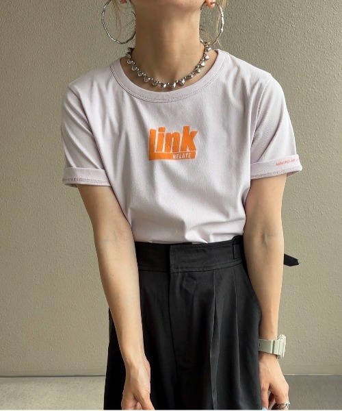 feepur by saya（フェピュールバイサヤ）の「スリーブロゴLink Tee（Tシャツ/カットソー・レディース・クリーム/ピンク/オフホワイト/ラベンダー・MEDIUM）」の13枚目の写真