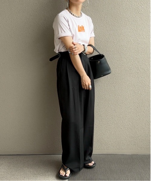 feepur by saya（フェピュールバイサヤ）の「スリーブロゴLink Tee（Tシャツ/カットソー・レディース・クリーム/ピンク/オフホワイト/ラベンダー・MEDIUM）」の12枚目の写真