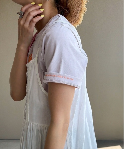 feepur by saya（フェピュールバイサヤ）の「スリーブロゴLink Tee（Tシャツ/カットソー・レディース・クリーム/ピンク/オフホワイト/ラベンダー・MEDIUM）」の22枚目の写真