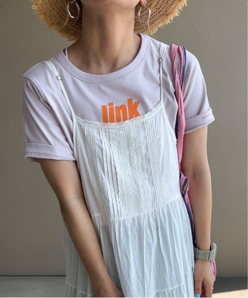 feepur by saya（フェピュールバイサヤ）の「スリーブロゴLink Tee（Tシャツ/カットソー・レディース・クリーム/ピンク/オフホワイト/ラベンダー・MEDIUM）」の18枚目の写真