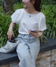 JUMELLE | sleeve mix logo T(Tシャツ/カットソー)