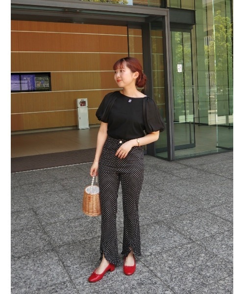 JUMELLE(ジュメロ)の「sleeve mix logo T(Tシャツ/カットソー・レディース・ブラック/ホワイト・FREE)」の16枚目の写真