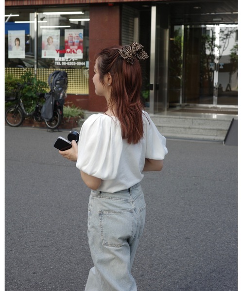 JUMELLE(ジュメロ)の「sleeve mix logo T(Tシャツ/カットソー・レディース・ブラック/ホワイト・FREE)」の20枚目の写真