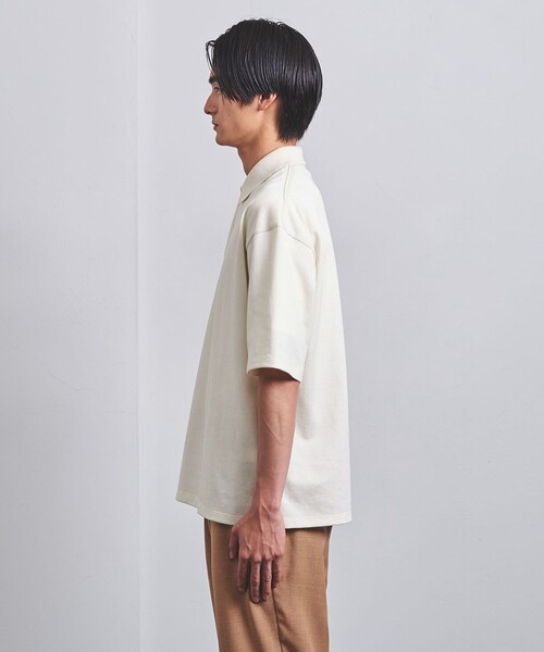 UNITED ARROWS（ユナイテッドアローズ）の「タックジャージ  ポロシャツ（ポロシャツ・メンズ・ネイビー/ナチュラル/グレー・S/M/L/XL）」の8枚目の写真