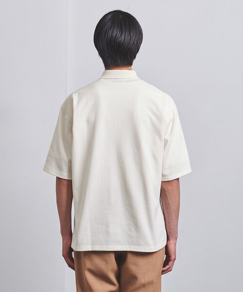UNITED ARROWS（ユナイテッドアローズ）の「タックジャージ  ポロシャツ（ポロシャツ・メンズ・ネイビー/ナチュラル/グレー・S/M/L/XL）」の9枚目の写真